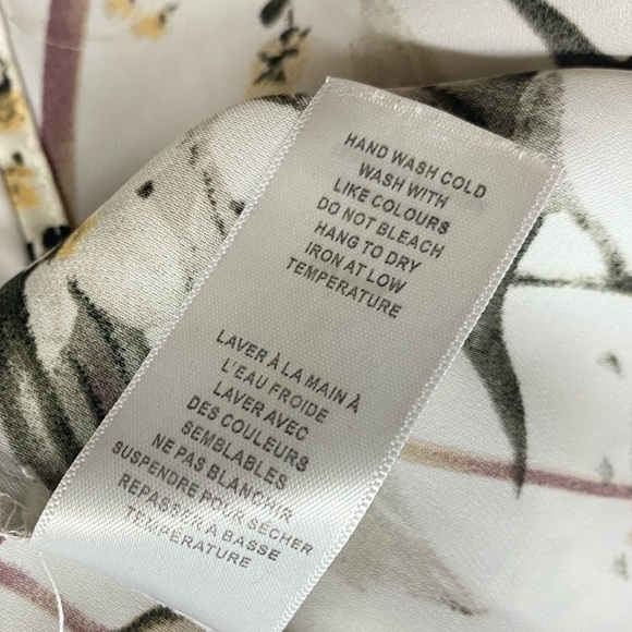 Cleo Cream Purple Green Sleeveless Floral Blouse S - Picture 5 of 12